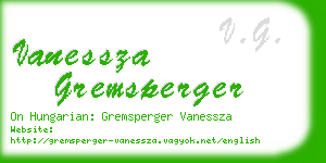 vanessza gremsperger business card